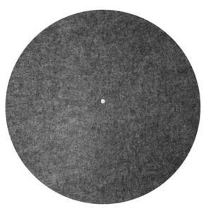 2 x Turntable - Record Player Mats - Grey Felt - Each Mat is 2mm Thick - NEW -  - Picture 1 of 2