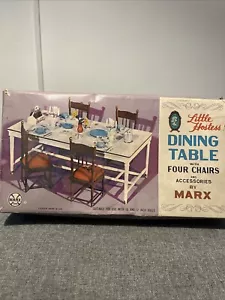 Little Hostess Dining Table With Four Chairs - Marx - Sindy Size - Picture 1 of 6