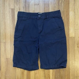 The Children’s Place Navy Blue Flat Front Uniform Chino Shorts Boys Size 10 - Picture 1 of 5