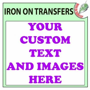 Personalised Custom Iron On T Shirt Transfer Any Text Your Name Hen Stag Design - Picture 1 of 22