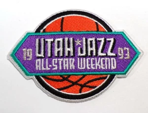 Vintage 1993 Utah Jazz All-Star Weekend gestickter Gedenk-Aufnäher 2" x 3" - Bild 1 von 2