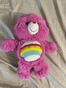 Care Bear Cheer Rainbow on tummy Plush 35 cm Tall - Picture 1 of 6