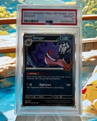 2024 POKEMON TRICK OR TRADE #057 GENGAR PSA 10 - Image 1 of 2