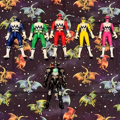 Power Rangers Lost Galaxy Figure Lot w/ Magna Defender 1998 Vintage Bandai - Image 1 of 4