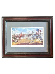 Robert Windsor Wilson Battle Of Cowpens Print Matted And Framed - Picture 1 of 15