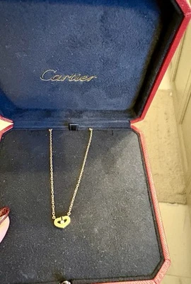 Collar Cartier C Corazón Oro Rosa y Diamantes  Foto 1 de 4