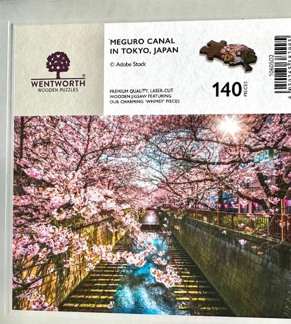 Quebra-cabeça de madeira Wentworth "Meguro Canal em Tóquio, Japão" 140 peças - Imagem 1 de 1