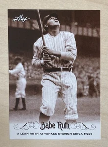 BABE RUTH - 2016 Leaf - BABE RUTH COLLECTION #14 - NEW YORK YANKEES - Picture 1 of 2