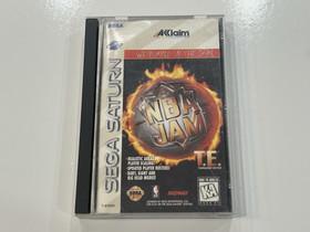 NBA Jam T.E. (Sega Saturn, 1995) CIB Complete in Box w Manual + Reg Card EXC