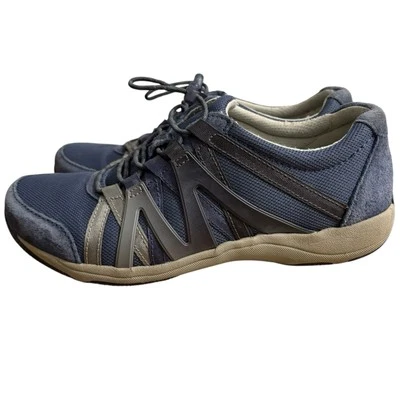 Dansko Henriette Shoes Women's 38/8 Blue Gray Suede Comfort Walking Sneakers - Image 1 of 4