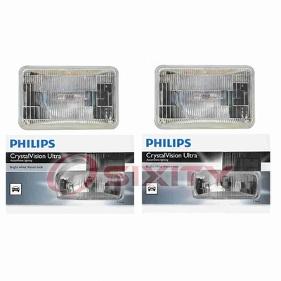 2 bombillas de faros de haz alto bajo Philips para Chrysler Daytona 1987-1991 wp Foto 1 de 4