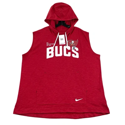 Tampa Bay Bucs Sudadera con Capucha Para Hombres 3XL Nike Camiseta sin Mangas Entrenamiento Rojo Gimnasio NFL Nueva Foto 1 de 4