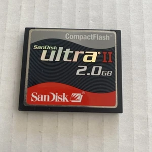 SanDisk Ultra II 2GB CF Compact Flash Memory Card - Picture 1 of 2