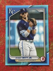 2024 Bowman Bobby Witt Jr Sky Blue Border Parallel /499 #59 Kansas City Royals - Picture 1 of 2