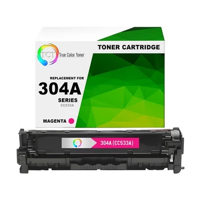 TCT Magenta CC533A 304A Toner Cartridge For HP Color LaserJet CP2025 CM2320 - Image 1 of 4