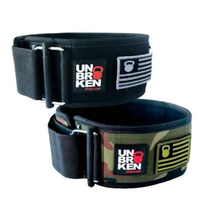 Weightlifting NYLON BELT Lower Back Support - Crossfit Intense Pro Unbrokenshop - Picture 1 of 14