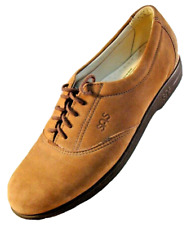 SAS Womens Shoes 6.5 S Whisper Tripad Comfort Lace Up Nubuck Leather Brown