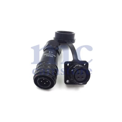 WEIPU SA12 4 Pin panel mount waterproof connector,power connector IP67 - Image 1 of 4