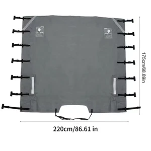 Universale Impermeabile Oxford RV Caravan Anteriore Traino Copertura Protettiva - Foto 1 di 8