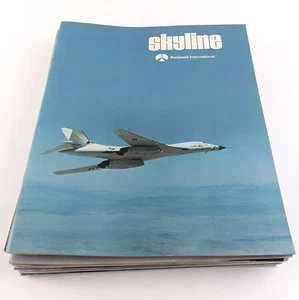 1970's Rockwell Skyline Magazine, 16 Issues - Space Shuttle, B-1, Aerospace - Picture 1 of 24