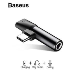 Baseus Type C Charging USB-C to 3.5mm Aux Jack Cable Adapter For Xiaomi Huawei - Picture 1 of 12