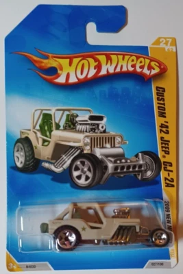 Jeep CJ-2A 1942 personalizado Hot Wheels 2009 🔥tan loc 16 Foto 1 de 4