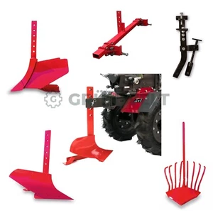 Anbaugeräte Motorhacke Mini-Traktor kupplung Kartoffelroder Häufelkörper Pflug - Bild 1 von 81