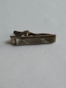 Mens Porcelain Bar Tie Clip Vintage - Picture 1 of 3