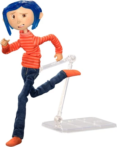 NECA - Coraline ? Articulated Figure ? Coraline in Striped Shirt and Jeans Cover