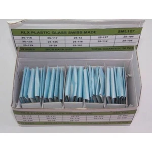 Assortimento di 26 vetri plastica plexi Rlx Rolex cyclope tropic watch rx - Picture 1 of 2
