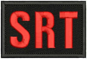 SRT EMBROIDERY PATCH 2 1/2X4'' VELCR@ ON BACK - Picture 1 of 13