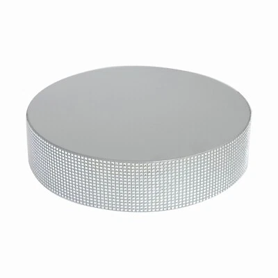 Pedestal redondo de metal de 14" con pedestal para pasteles con pedrería decoraciones para bodas fiestas Foto 1 de 2