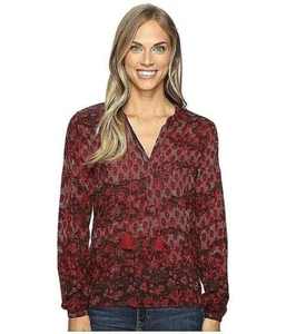 Lucky Brand Womens Pleated Floral Print Blouse SZ S NWT - Picture 1 of 1