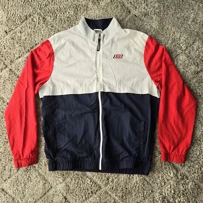 Vintage Skechers Red White Blue Performance Windbreaker Jacket Men’s Size Large - Image 1 of 4
