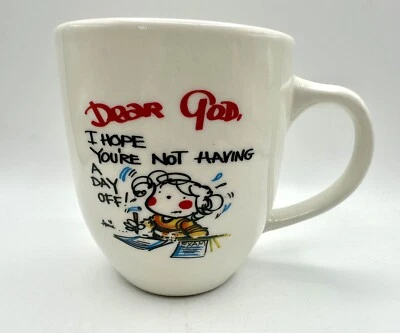 Taza de café Royal Norfolk Dear God "Espero que no tengas un día libre" Foto 1 de 4