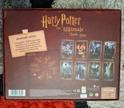HARRY POTTER Official The Ultimate Movie Quiz Game Wizarding World Knowledge - Image 1 of 4