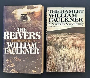 William Faulkner Vintage 1960s Paperbacks (The Hamlet/The Reivers) - Imagen 1 de 10