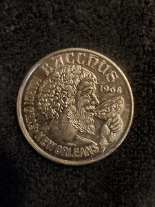 2013 Krewe Of Bacchus Aluminum King Doubloon G.W. Bailey - Picture 1 of 2