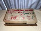 VTG Original MARX Wagon Train Playset 4788 Indians Wagons Horses Figures Pcs BOX
