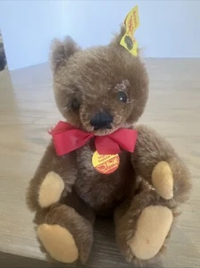 Vintage Steiff Orig Teddy Bear 0206/18 Choc Brown Jointed 8 Inches Germany - Picture 1 of 24