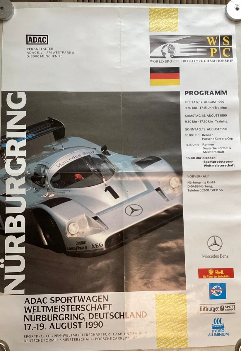 Blechschild Nürburgring 1954 – 20x30 Cm, Retro-Design, Aus Stahl, Gefertigt In Deutschland