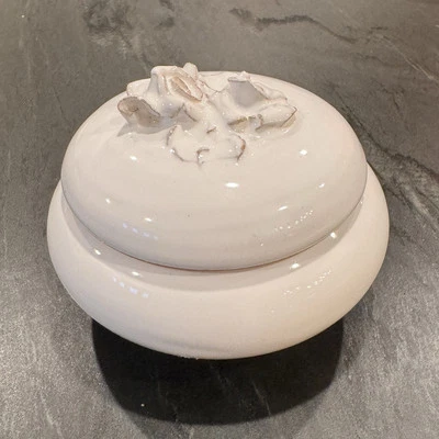 Caja baratija rosa cerámica húngara Zsuri Szam de colección.   Foto 1 de 4