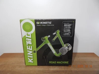 Kinetic T2200 Road Machine Folding Indoor Fluid  Bike Trainer  + Riser  COMPLETE - Image 1 of 4