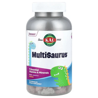 KAL MultiSaurus Berry Grape  Orange 180 Chewables Gluten-Free, No Artificial - Image 1 of 3
