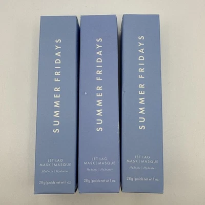 Summer Fridays Jet Lag Mask + Moisturizer Set Of 3 1oz Tubes NEW SEALED - Image 1 of 4