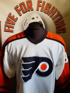 ERIC LINDROS PHILADELPHIA FLYERS VINTAGE CCM SPORT MASKA JERSEY NHL - Picture 1 of 21