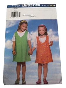 Maglione e top Butterick modello cucito 5445 ragazza linea A vestibilità ampia 6 7 8 UC - Foto 1 di 10