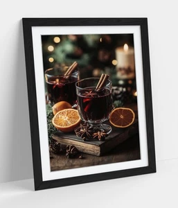 MULLED WINE STILL LIFE -FRAMED WALL ART POSTER PAPER PRINT - Picture 1 of 10