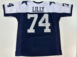 BOB LILLY DALLAS COWBOYS Autographed Authenticated Signed Jersey HOF 1980 Rare