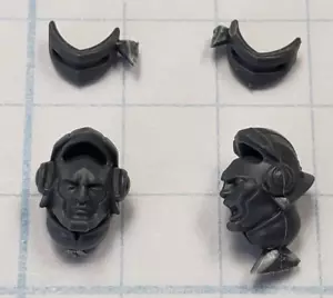 40k Imperial Agents Bits Exaction Squad Adeptus Arbites Helm Visier Up Set - Bild 1 von 2